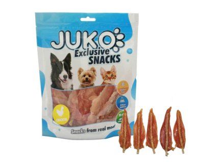 Chicken Soft Jerky with Rawhide JUKO Snacks 250 g