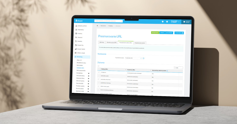 Migrácia e-shopu na Shoptet