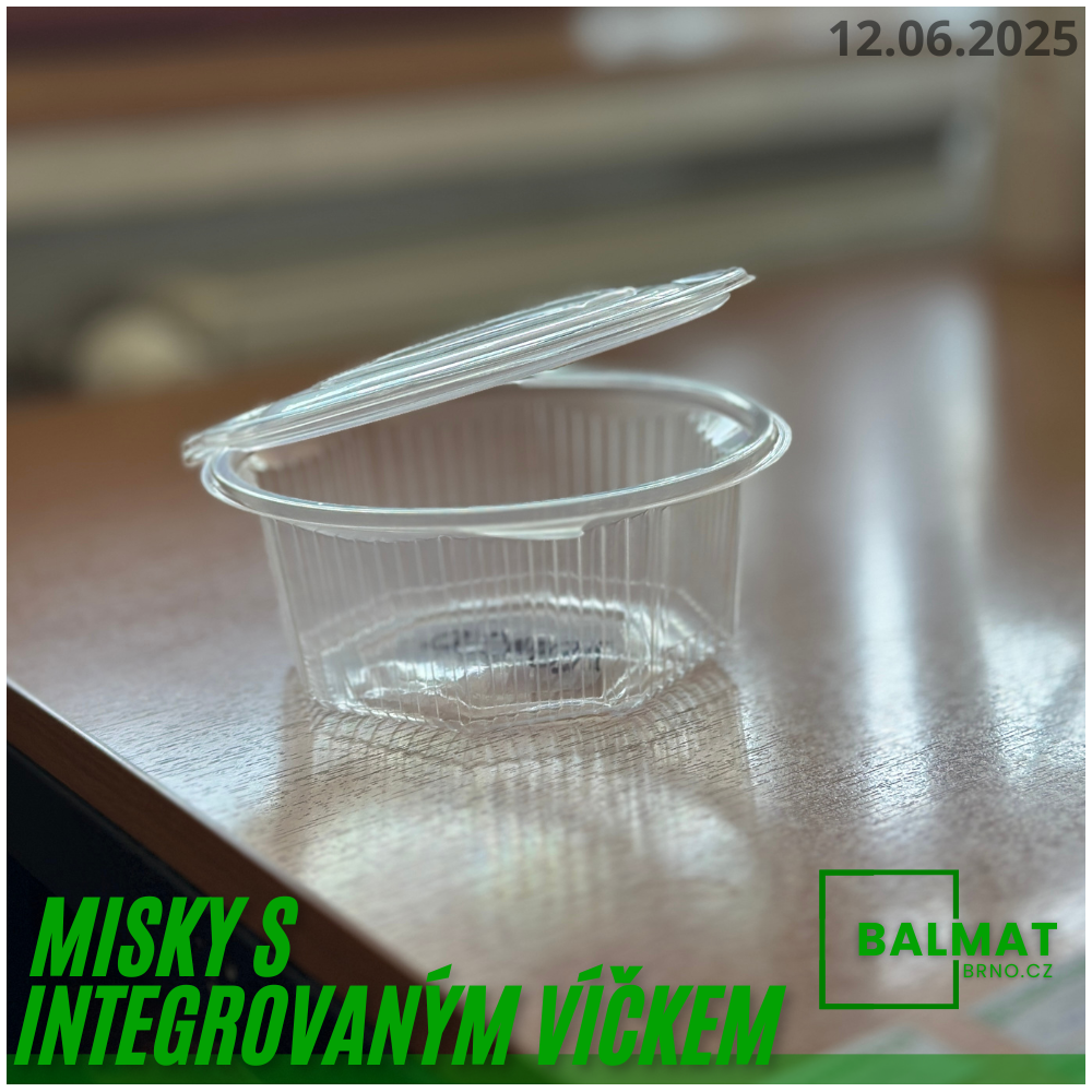 Misky s integrovaným víčkem