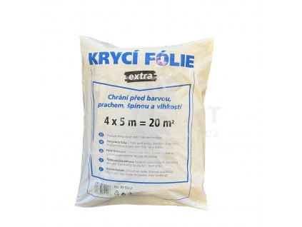 Fólie zakrývací 4 x 5 m. 30my. (1ks.)