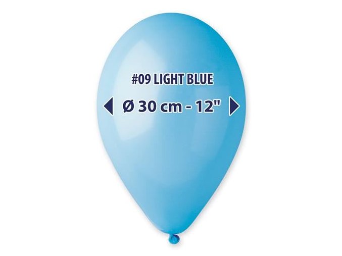0001614 balonky 30 cm svetle modre 100 ks