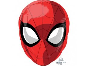 0003856 foliovy balonek spiderman hlava 30 43 cm 510