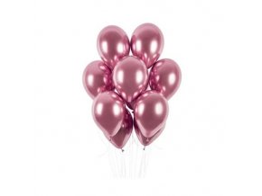 0009411 latexove balonky chrome ruzove 33 cm 50 ks 510