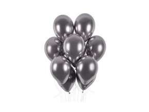 0009083 latexove balonky chrome grafitove 33 cm 50 ks 510