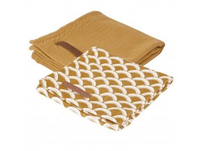 0007430 swaddle doek 70 x 70 sunrise ochre pure ochre 1000