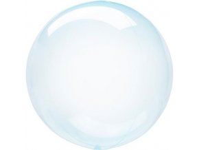 0009835 dekoracni bublina pruhledna modra 51 cm 510