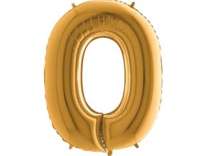 Balon foliove cislo zlate 0