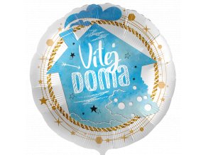 0017280 foliovy balonek vitej doma cz 43cm