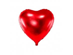 0013686 foliovy balonek srdce cervene 45 cm baleny