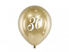 Narozeninový balónek zlatá 30