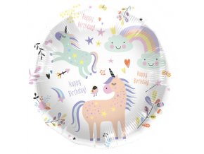 0022539 foliovy balonek pastelovy jednorozci s duhou 45 cm 510