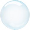 0009835 dekoracni bublina pruhledna modra 51 cm 510