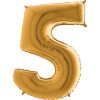 Balon foliove cislo zlate 5
