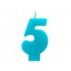 5 modrá