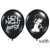 0001839 latexovy balonek hen night party cerny