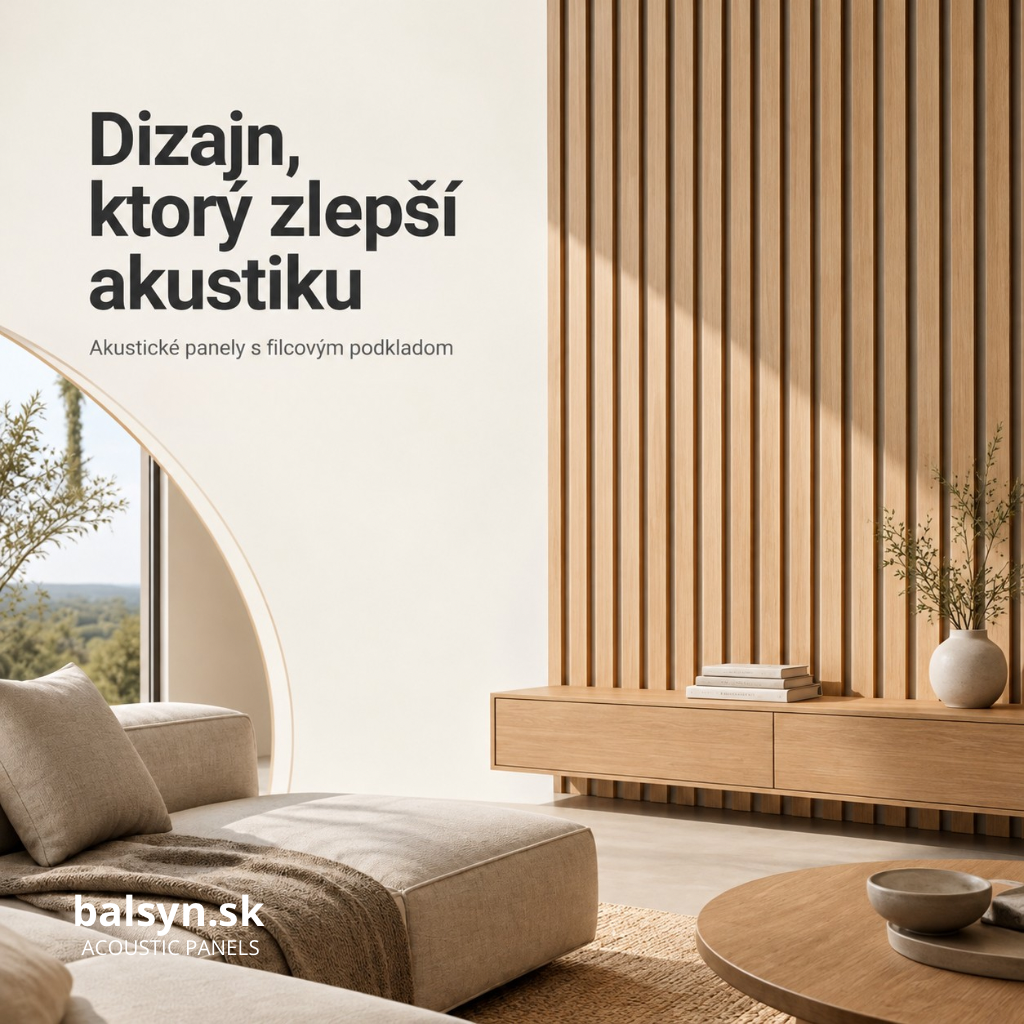 Akustické panely s filcovým podkladom - dizajn a lepšia akustika interiéru