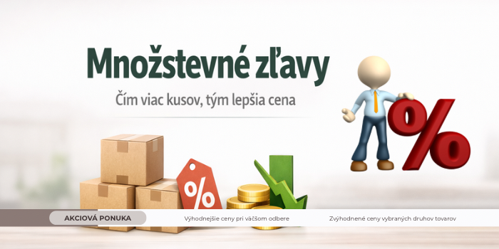 Množstevné zľavy a zvýhodnené ceny vybraných druhov tovaru