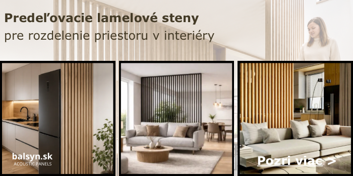 Predeľovacie lamelové steny na mieru