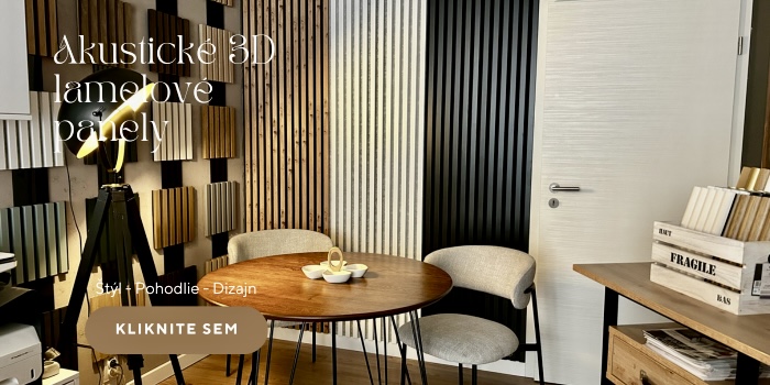 Akustické 3D panely, Lamelové obklady pre zlepšenie kvality zvuku.