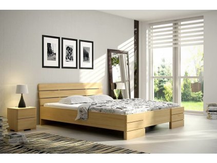 Moderná drevená posteľ - balsyn.sk