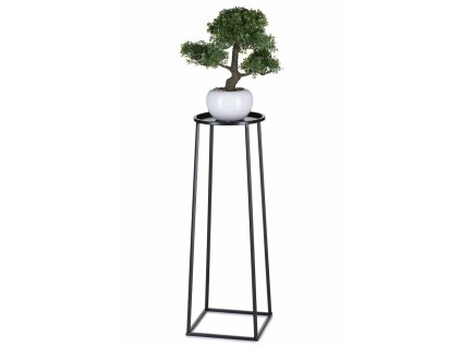 Čierny industriálny stojan na kvety 70 cm - balsyn.sk