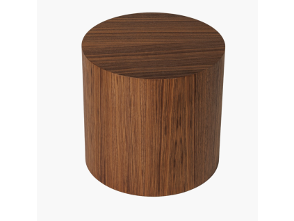 Drevený stolík orech  Ø 41 cm - balsyn.sk