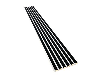 Akusticky 3D panel 275x30 cm čierny - balsyn.sk