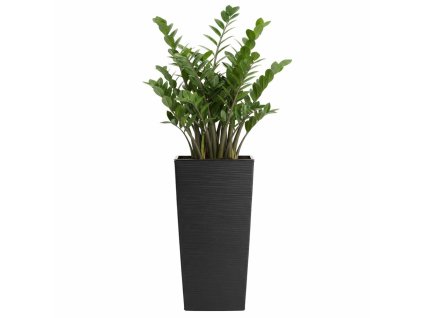 Kvetináč Porto čierny 46x25x25 cm - balsyn.sk