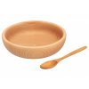 Drevená miska s lyžicou - balsyn.sk