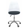 Kancelárska stolička MILANO Biela/Čierna - balsyn.sk