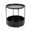 Okrúhly stolík Toulouse čierny - balsyn.sk