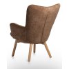 Kreslo s taburetkou GRELLA Brown - balsyn.sk