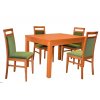 Stôl KETTY rozťahovací + 4x stolička ELTON