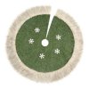 Koberec pod vianočný stromček, zelený ø 100 cm - balsyn.sk
