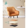 Hnedá velúrová jedálenská stolička - balsyn.sk