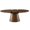 Okrúhly rozťahovací stôl ZARA Orech 160 cm - balsyn.sk