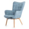Kreslo s taburetkou GRELLA Blue - balsyn.sk