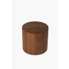 Drevený stolík a taburet Ø 41 cm Orech - balsyn.sk