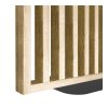 Samostatne stojaca predeľovacia lamelová stena - Dub Sonoma - balsyn.sk
