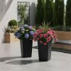 Kvetináč Porto čierny 36x19x19 cm - balsyn.sk