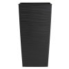 Kvetináč Porto čierny 46x25x25 cm - balsyn.sk