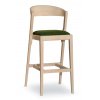 Moderná barová stolička s čalúneným sedákom - balsyn.sk
