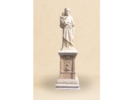 Svatý Josef s Ježíškem na podstavci