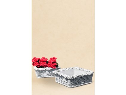 Koš hranatý nízký