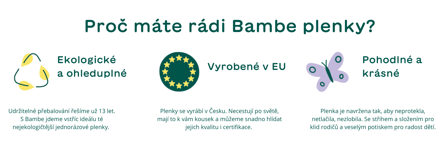 Proč máte rádi plenky Bambe