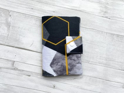 Obal na průkaz šedá/černá