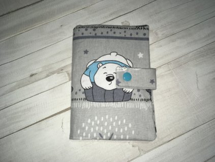Obal na průkaz Medvídek modrá