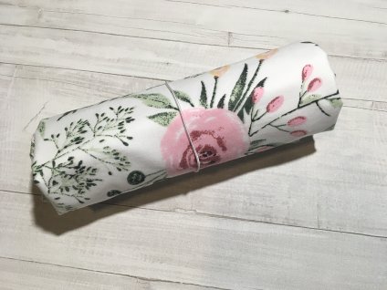 Přebalovací podložka Růžičky/růžová