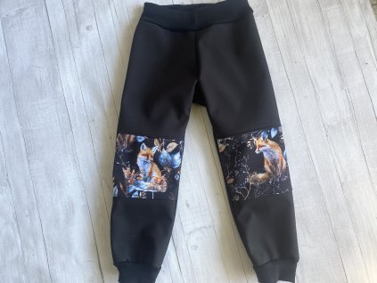 Softshell kalhoty Lišky fleece vel. 146/152