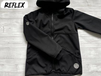 Softshellová bunda s fleecem černá reflex